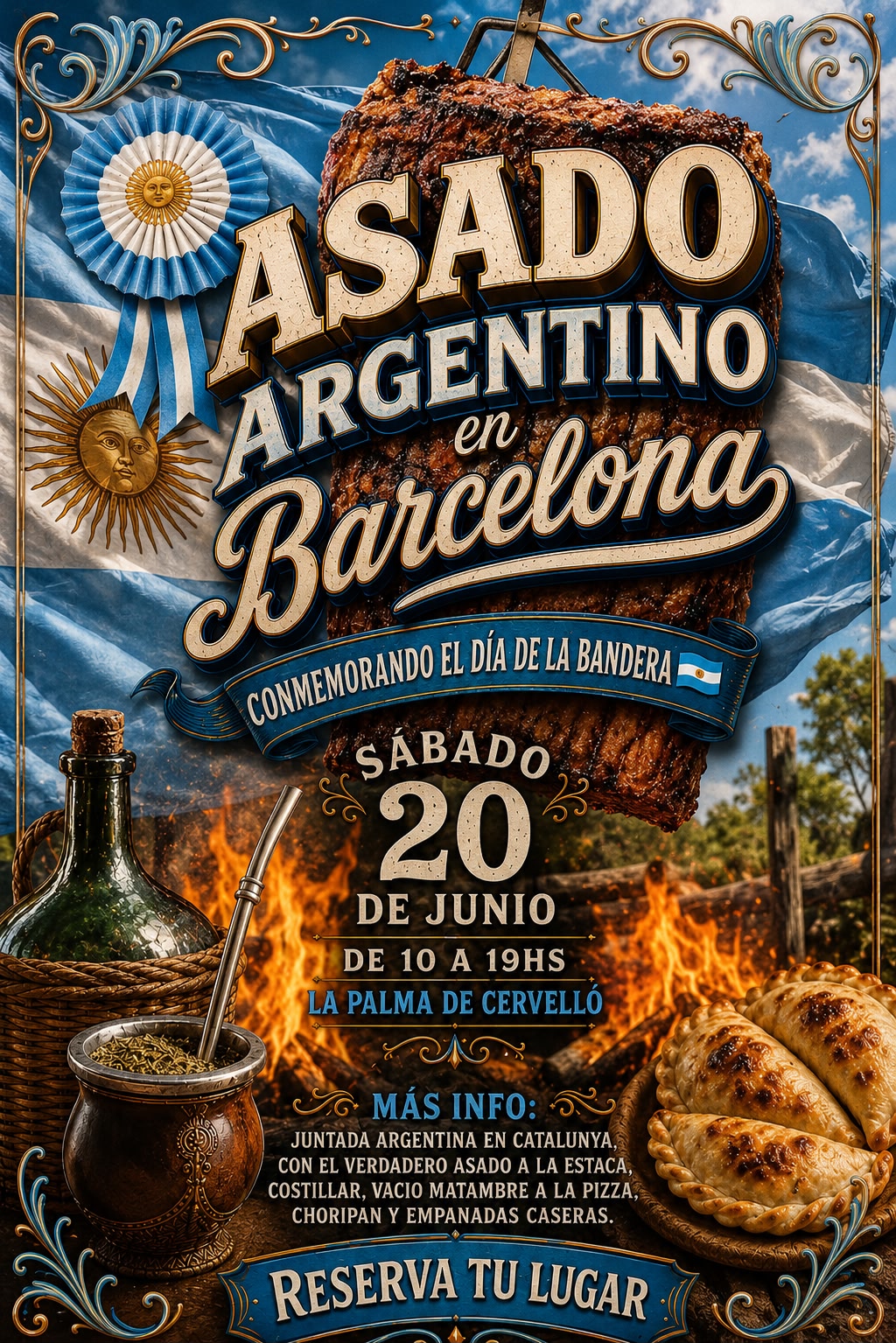 Asado argentino en Barcelona
